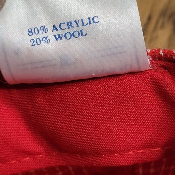 Cincinnati Reds Hat Cap Adult Red Check Vintage Logo Athletic Wool Blend - Picture 11 of 11